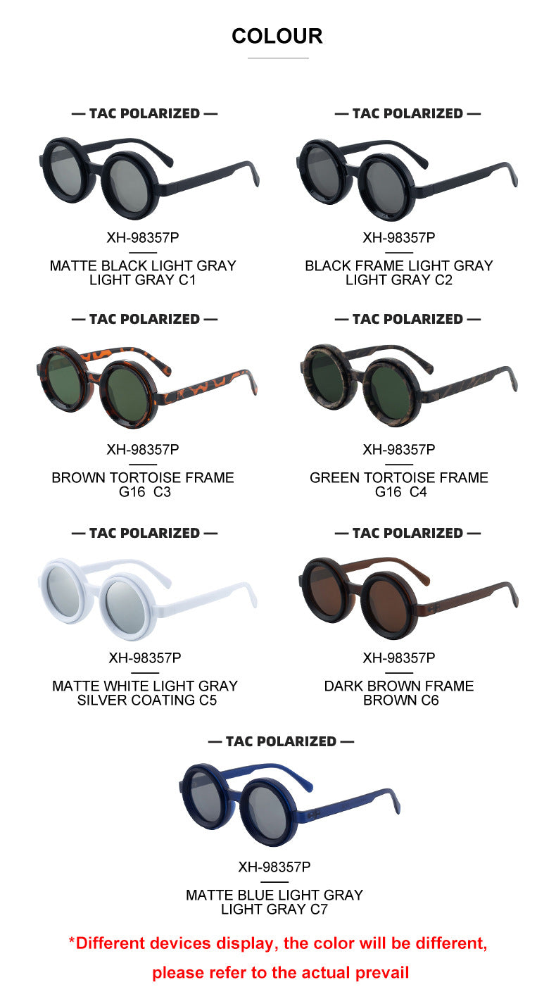 2025New nd Adjustable Sunglasses for Men, Zoom Rotating Glasses, Sun Protection Polarized Glasses, High-End Feel Sunglasses for Women