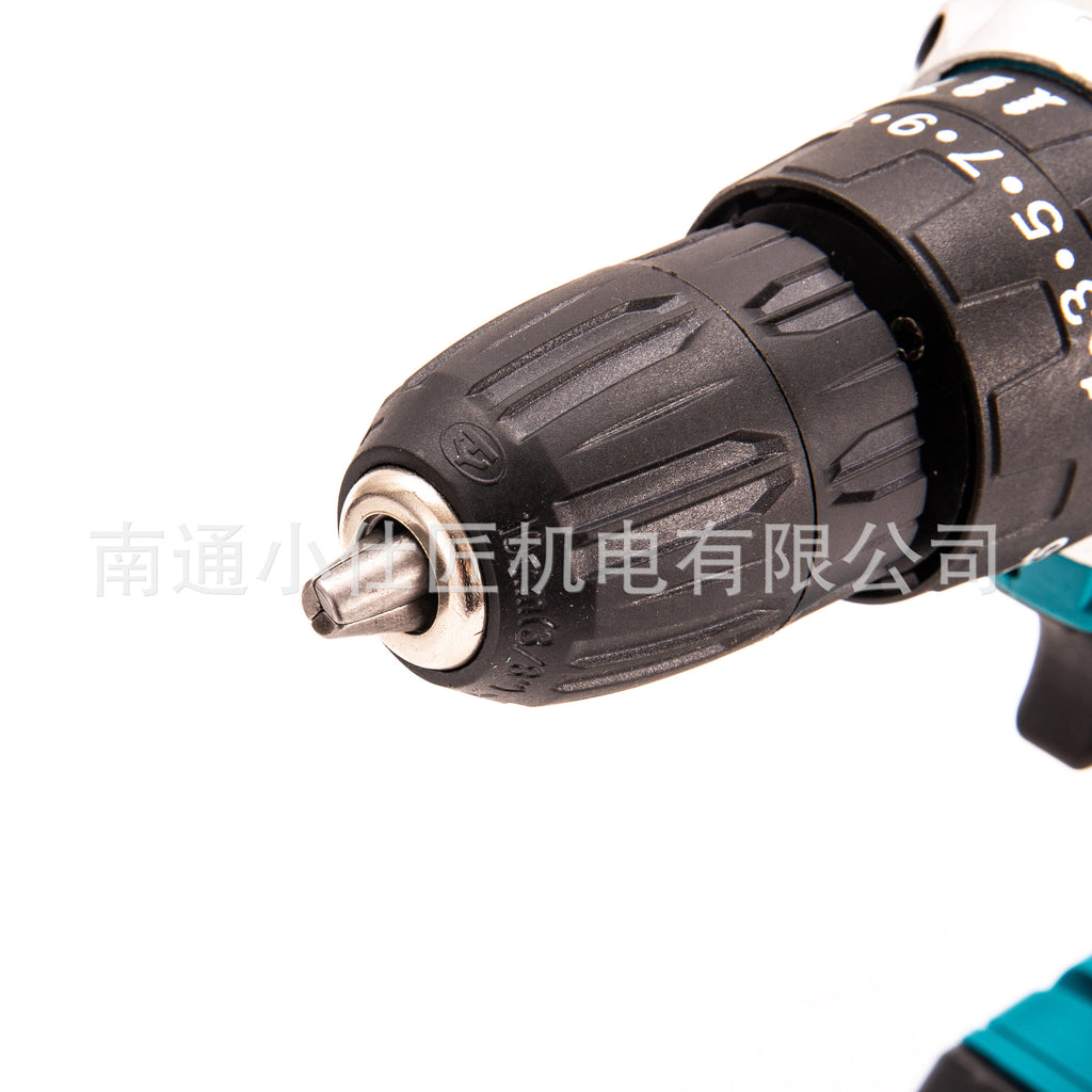 Cross-Border AliExpress Foreign Trade Handheld Drill Impact Electric Drill Brushless Rechargeable One Battery One Charger Lithium Battery Tool