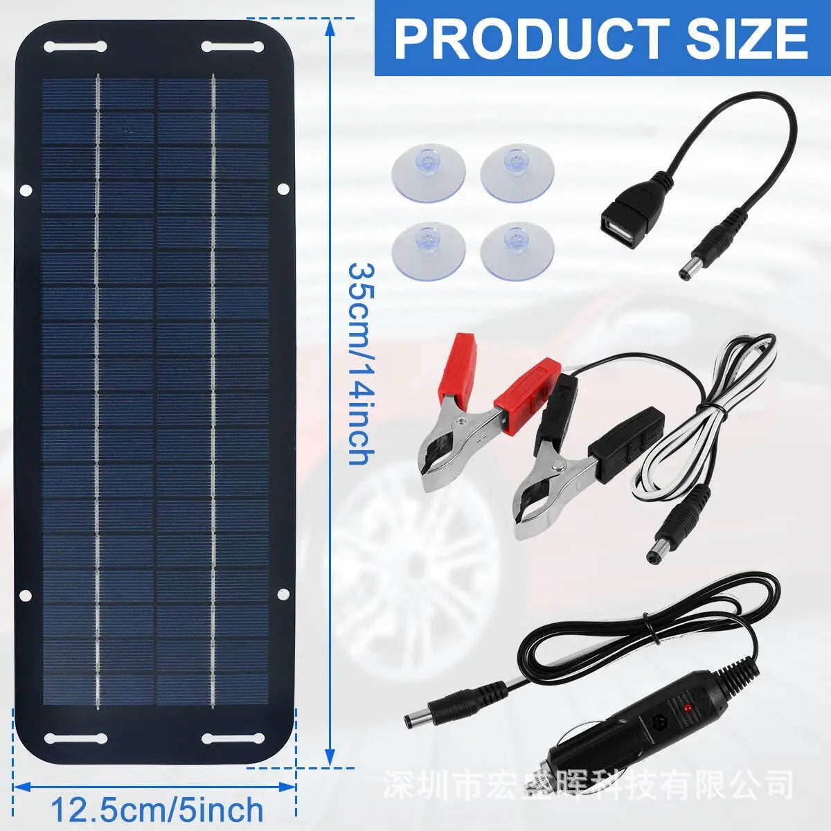 Specially designed for polycrystalline6W5V Solar panel outdoor charging type-c Multi-Port Emergency Charger Electricity New Energy