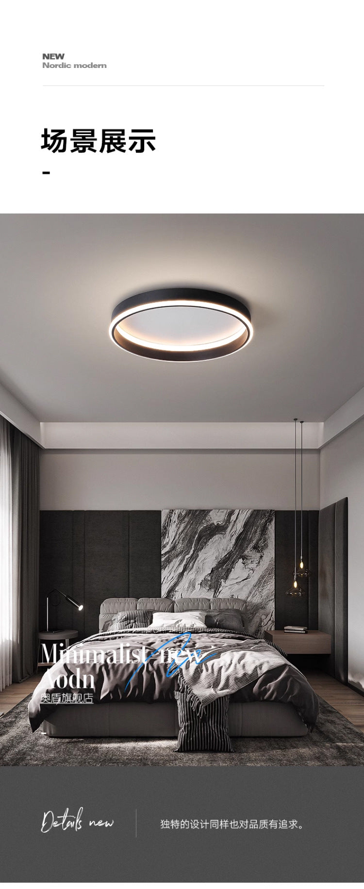 Full Spectrum Living Room Lamp Main Light Minimalist led Ceiling lamp, simple modern style, suitable for living room, dining room, study room lighting fixture