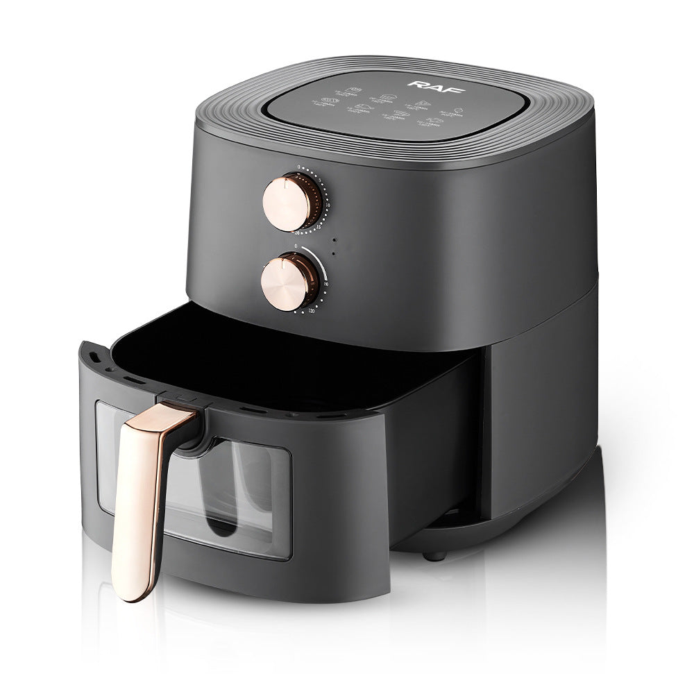 RAF European style air fryer for home use with large capacity Multifunctional Smart French Fries Visual Air Fryer 7.2L