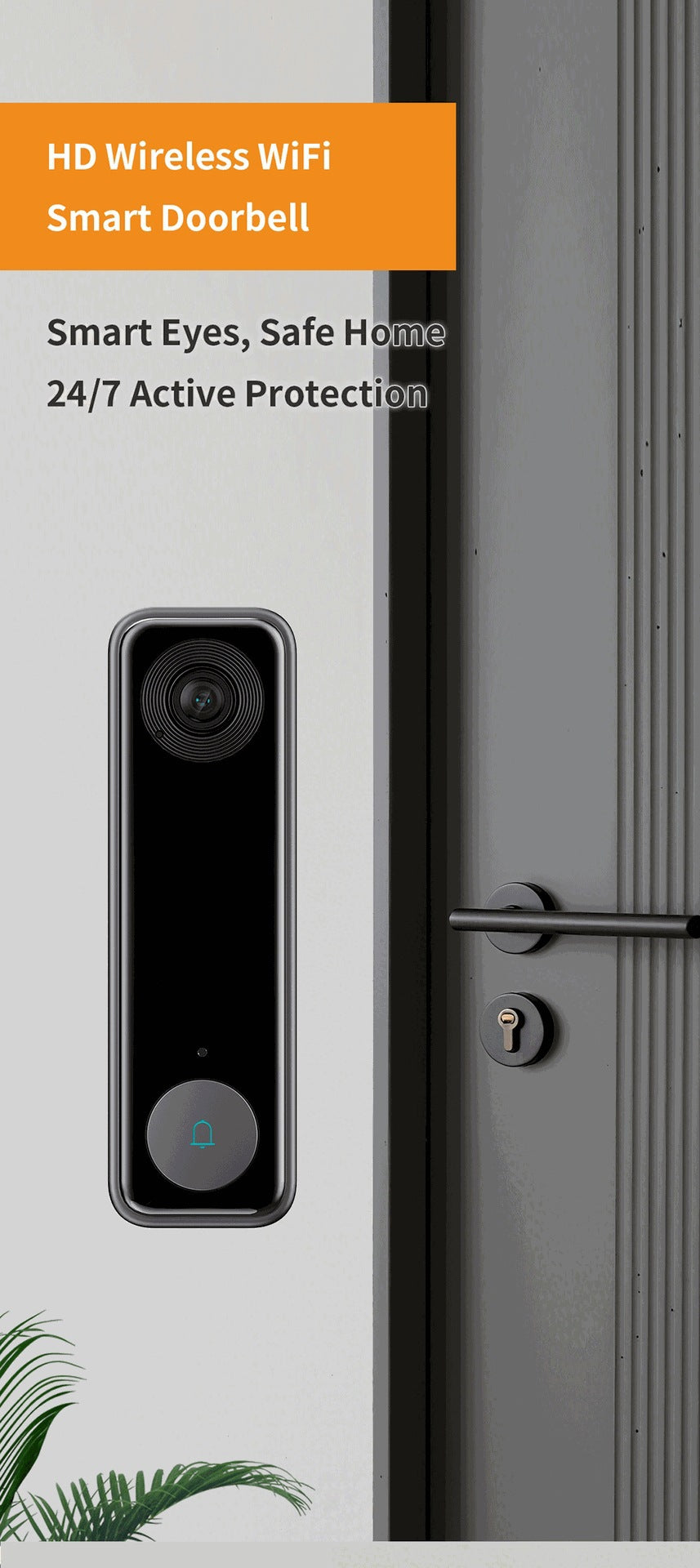 Intelligence Z70Doorbell for Home Use Low Power Consumption Wireless wifi Video Doorbell HD Night Vision Surveillance Doorbell with Ding Dong
