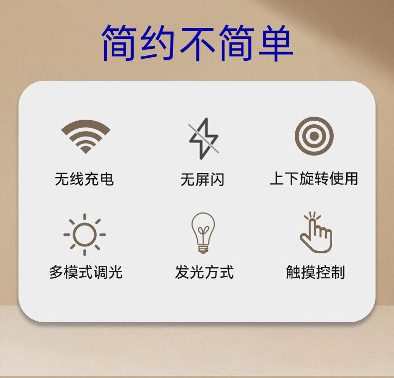 Eye Protection Desk Lamp Mobile Phone Wireless Charging Desk Lamp Aluminum Alloy Touch3Gear Dimming LED Desk Lamp Folding Reading Desk Lamp