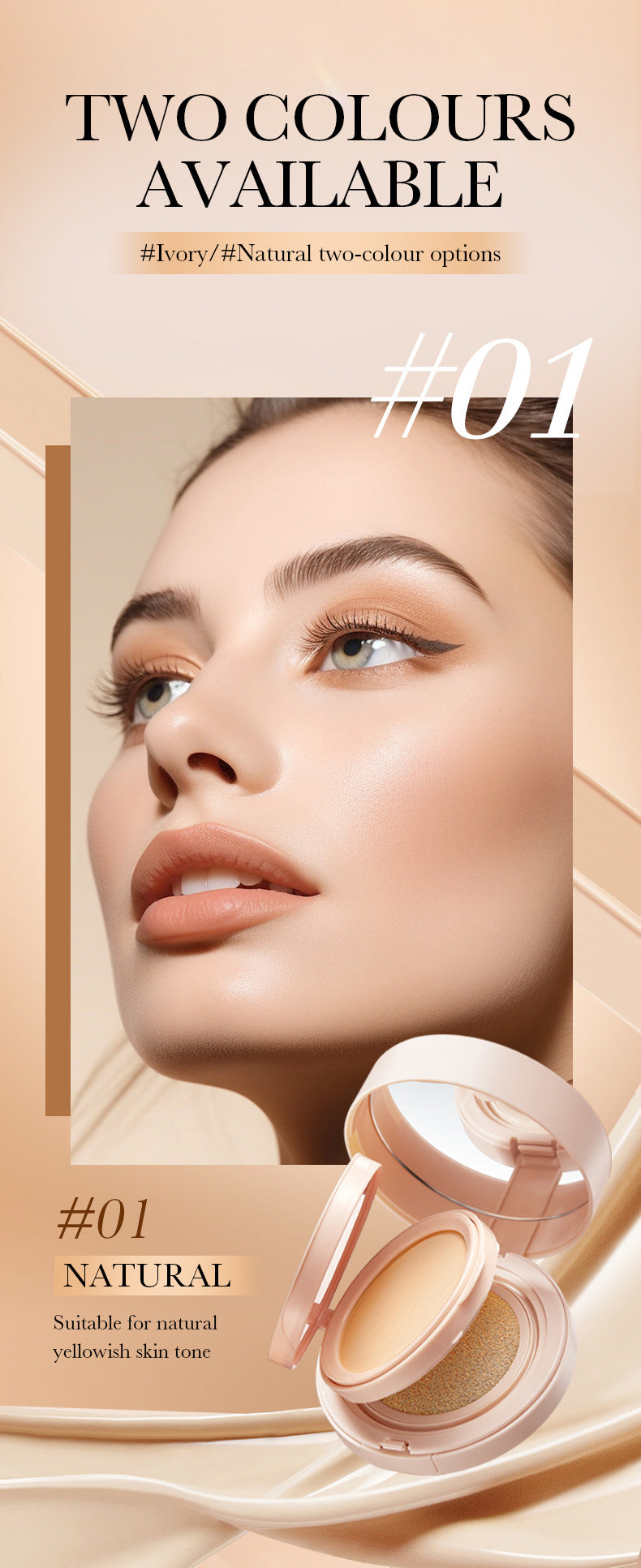 Light Sensing Cushion Compact SADOER Moisturizing and Light BB Cream Concealer Foundation  Wholesale