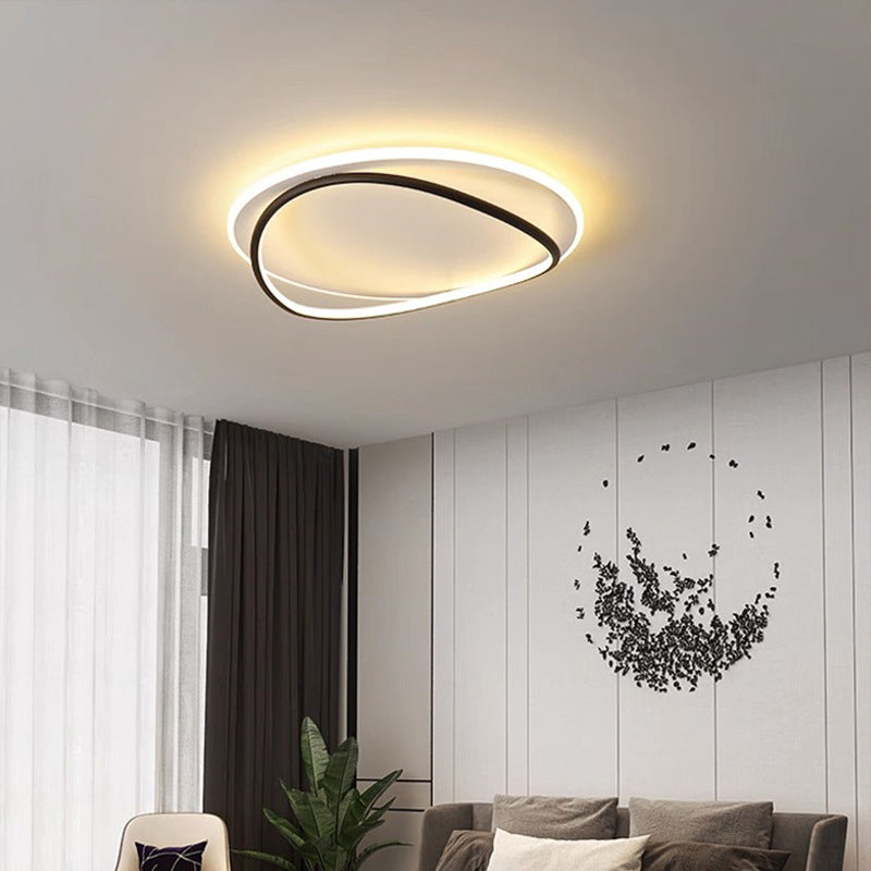 Nordic Light Luxury Bedroom Lamp LED Ceiling lamp for master bedroom, study room, dining room, simple modern oval light fixture