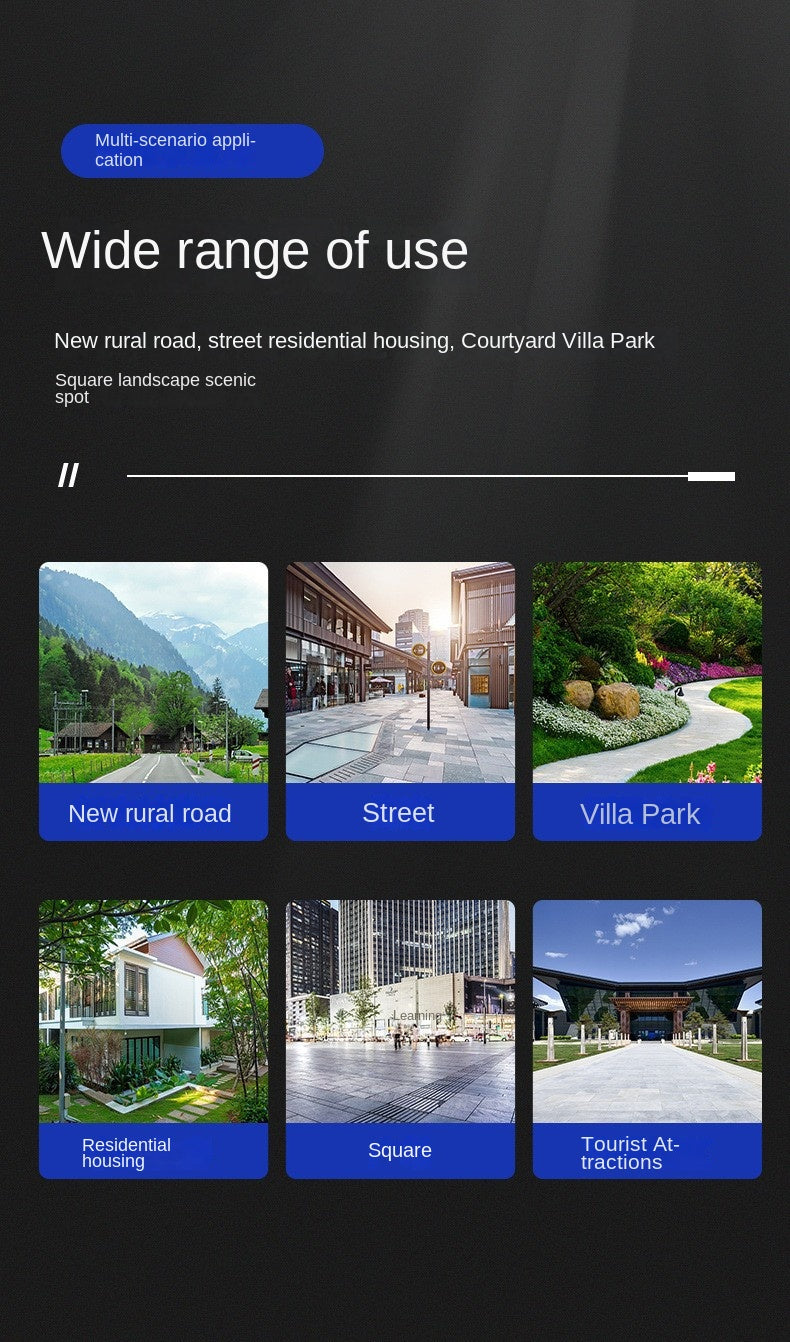 Integrated Solar Street Light Intelligent Waterproof Explosion Bright Household Garden Light ABS Shell Solar Lamp 8000W