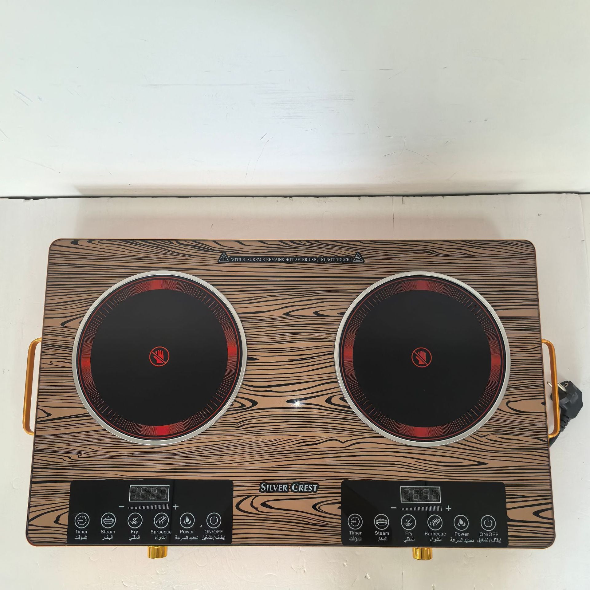 Double Ceramic Stove Double Burner Electric Ceramic Stove Intelligent High Power Multi-Function Timer Heating Induction Cooker Export Adjustable Temperature