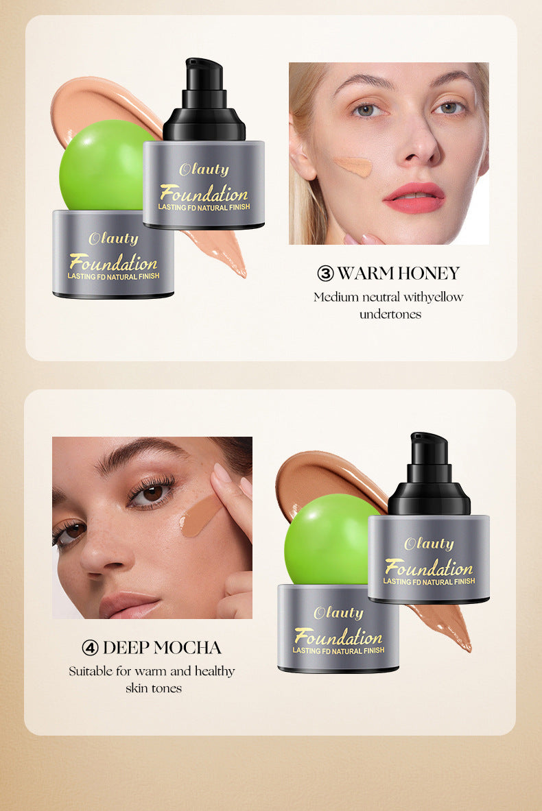 Olauty American Long-lasting Waterproof Foundation for Spot and Acne Coverage30g Packaged version