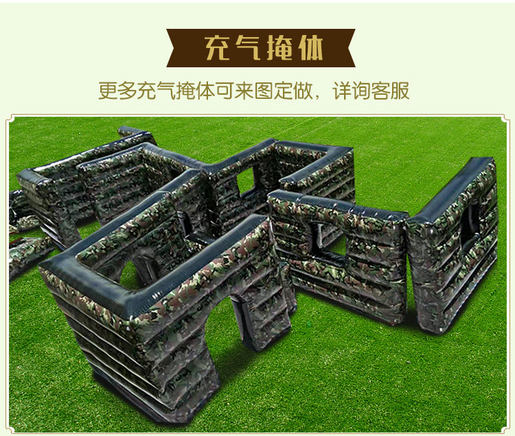 Inflatable Entertainment Sports Real Person cs Camouflage Wall Field Trench Wall PUBG Game Fortress Obstacle Inflatable Manufacturer
