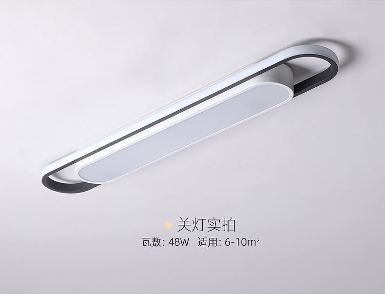 Aisle Light Corridor Light Modern Simple Entryway Porch Balcony Light Iron Art Long Strip Cloakroom led Ceiling Light Fixtures