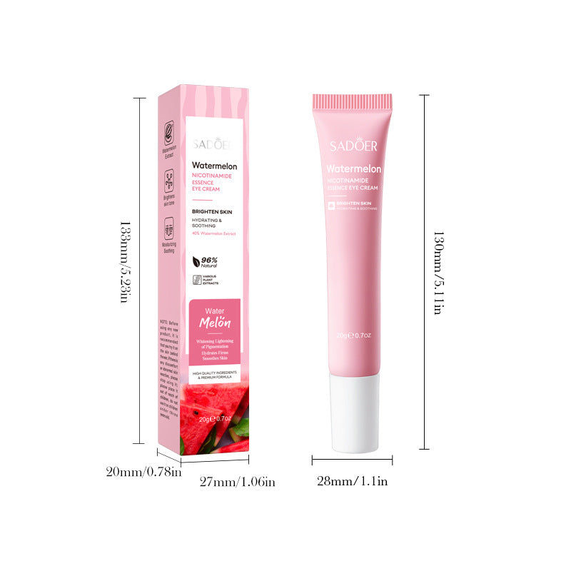 Watermelon Niacinamide Essence Eye Cream SADOER Moisturizing Eye Cream for Eye Area Wholesale Cross-Border Trade