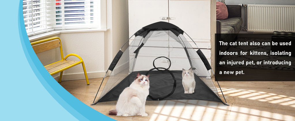 New Pet Tent Outdoor Large Space Thickened Mesh Tent Anti-Mosquito Cat Dog House Park Camping Tent