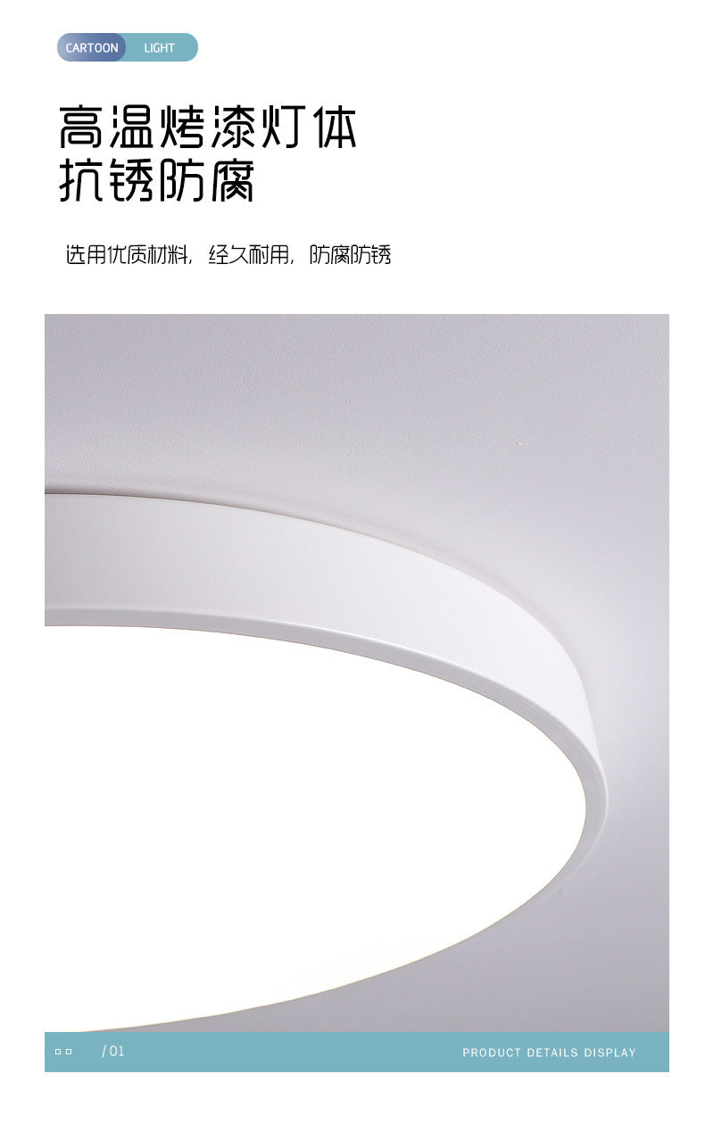 LED Ceiling Lamp Nordic Ultra-thin Rectangular Living Room Corridor Balcony Lighting Round Master Bedroom Room Lamp