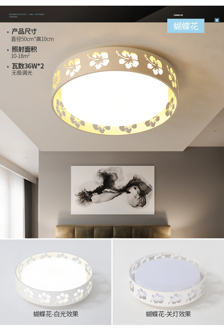 New Bedroom Lamp Simple Fashion Children's Room Lighting Warm Romantic Living Room Decor Creative LED Ceiling Lamp