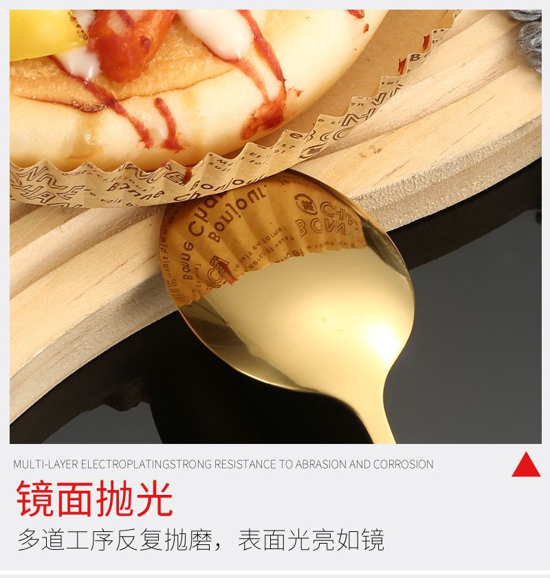 Stainless Steel Cutlery Restaurant Western Steak Knife Fork Imitation Marble Pattern Ceramic Handle Knife Fork Spoon Tea Spoon Tea Fork Set
