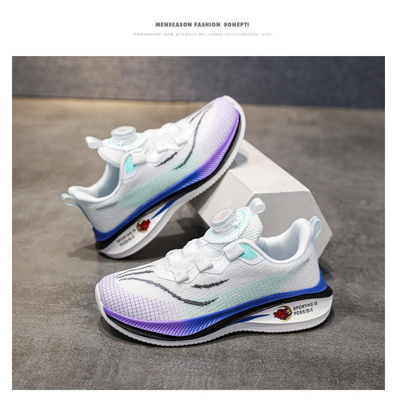 Red Rabbit7Boys' Lightweight Non-Slip Sports Shoes New Spring and Autumn Children's Casual Running Shoes Mesh Breathable Girls' Shoes