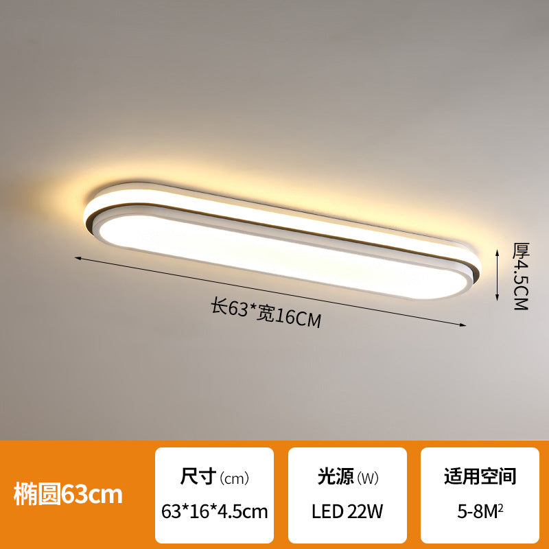 Simple and Modern led Ceiling Light Strip Shape Lamp for Training Room Classroom Gym Car Beauty Lighting Fixture