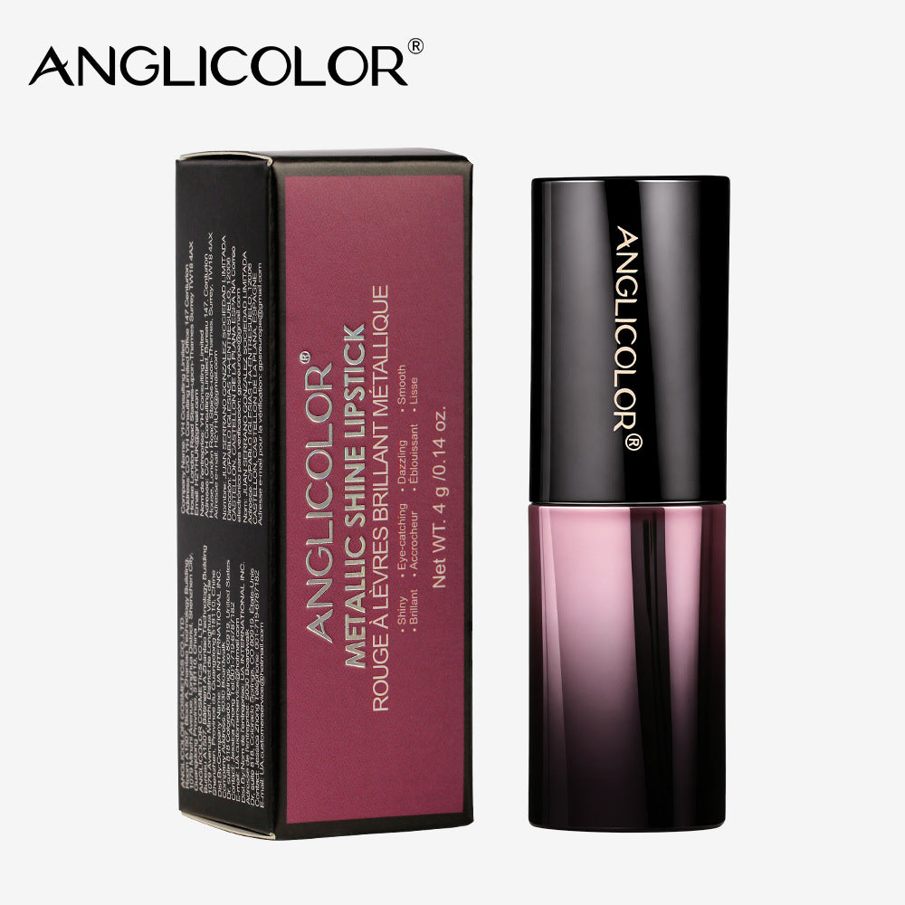 Hot-selling Magnetic Metal Pearl Lipstick Moisturizing Waterproof Non-stick Cup Long-lasting Colorfast Makeup Lipstick