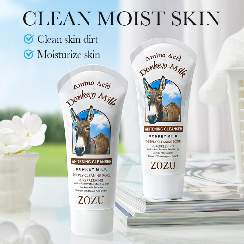 Donkey Milk Facial Cleanser ZOZU Amino Acid Cleansing Non-irritating Facial Cleanser Cross-Border Foreign Trade Wholesale