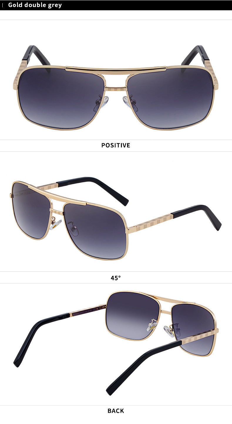 New style sunglasses for men ATTITUDE Vintage Square Frame Slingshot Sunglasses Trendy Men Street Style Fashion shades