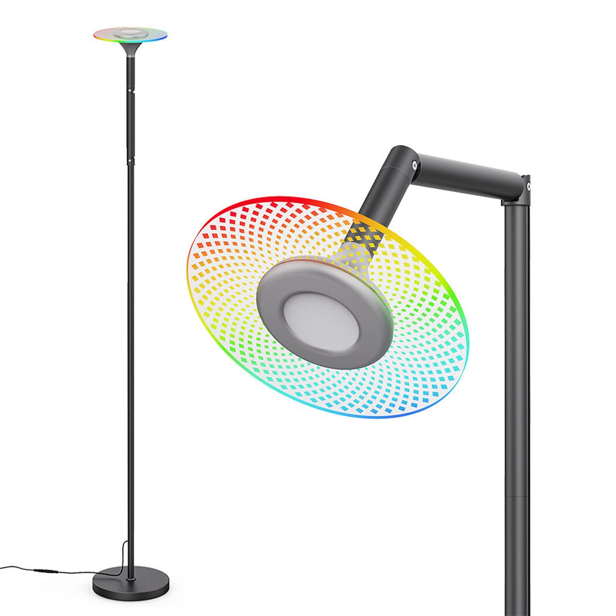 Bluetooth Floor Lamp led Floor Lamp rgb Floor Lamp Colorful Atmosphere Light DIY Ceiling-to-Floor Reading Lamp