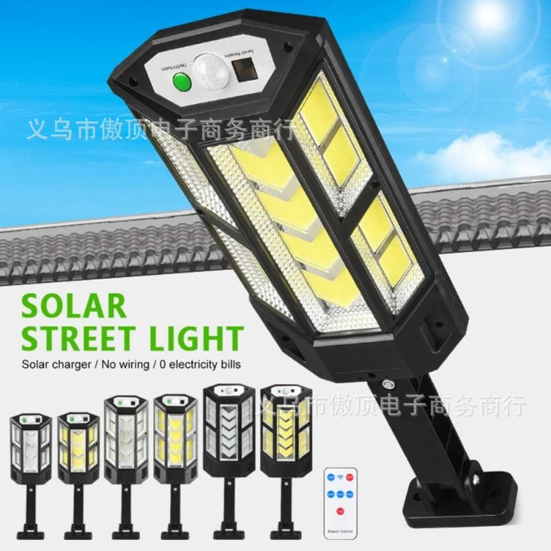 Step into the New Solar Light Outdoor Motion Sensor Light Waterproof Garden Light with Remote Control Garage Light LED Street Lamp