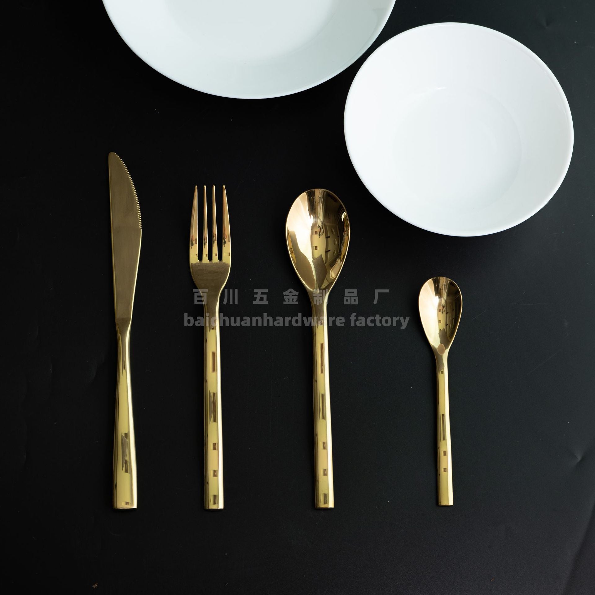 Nordic Style ins304Stainless Steel Steak Knife Fork Spoon Wave Pattern Creative Simple Western Dining Utensils Hotel Supplies Wholesale