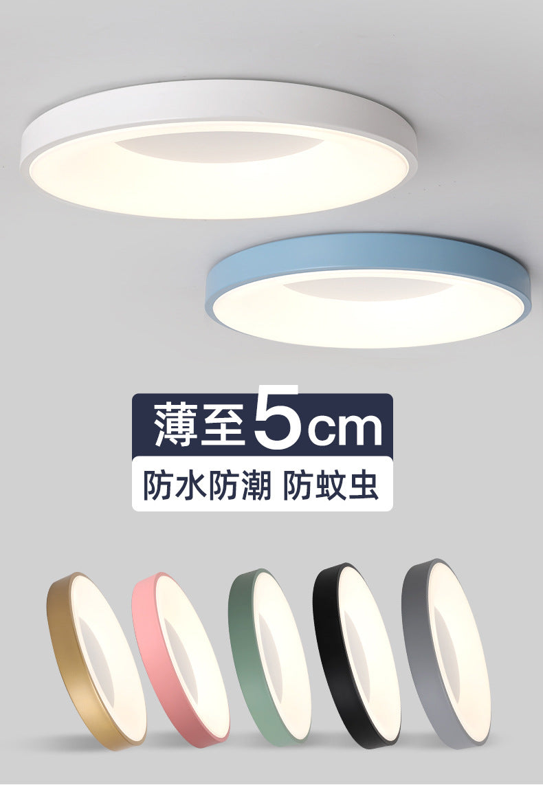 Nordic Ceiling Light led Bedroom Lamp Round Tmall Smart Children's Room Lamp Creative Iron Art Kindergarten Lighting