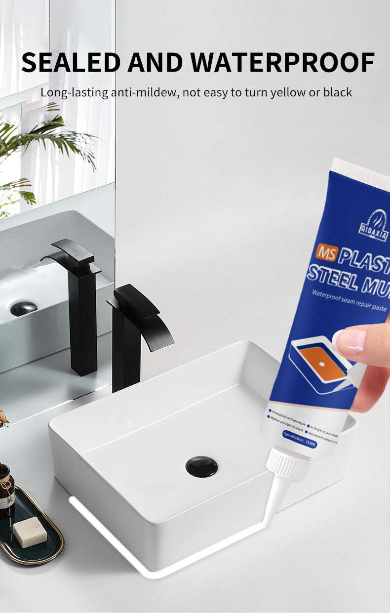 Mildew-proof Waterproof Sealant Plastic Steel Mud Waterproof Glue Kitchen Bathroom Epoxy Resin Leak Filling Sealant