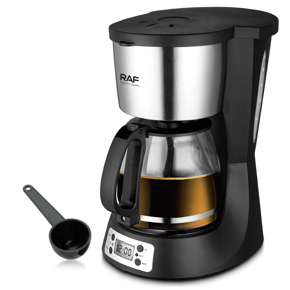 RAF Drip Coffee Maker Household Automatic Integrated Small Coffee Machine EU Plug Office Bedroom Moka Pot