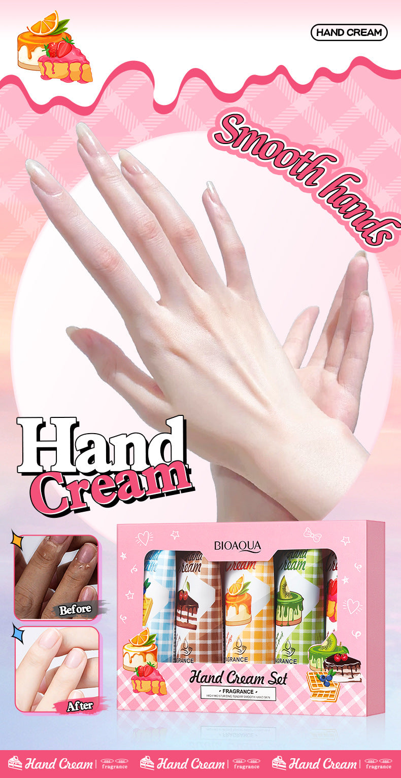 Fragrance Moisturizing Hand Cream Set BIOAOUA Autumn and winter moisturizing hand cream cross-border foreign trade wholesale