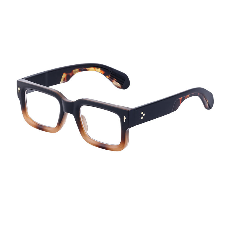 2025New Retro Square Frame Sunglasses for Men High-End European and American Retro Sunglasses Men's Trend sunglasses