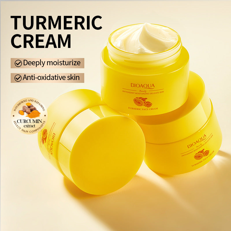 Turmeric Antioxidant Moisturizing Cream BIOAOUA Moisturizing and rejuvenating face cream cross-border wholesale