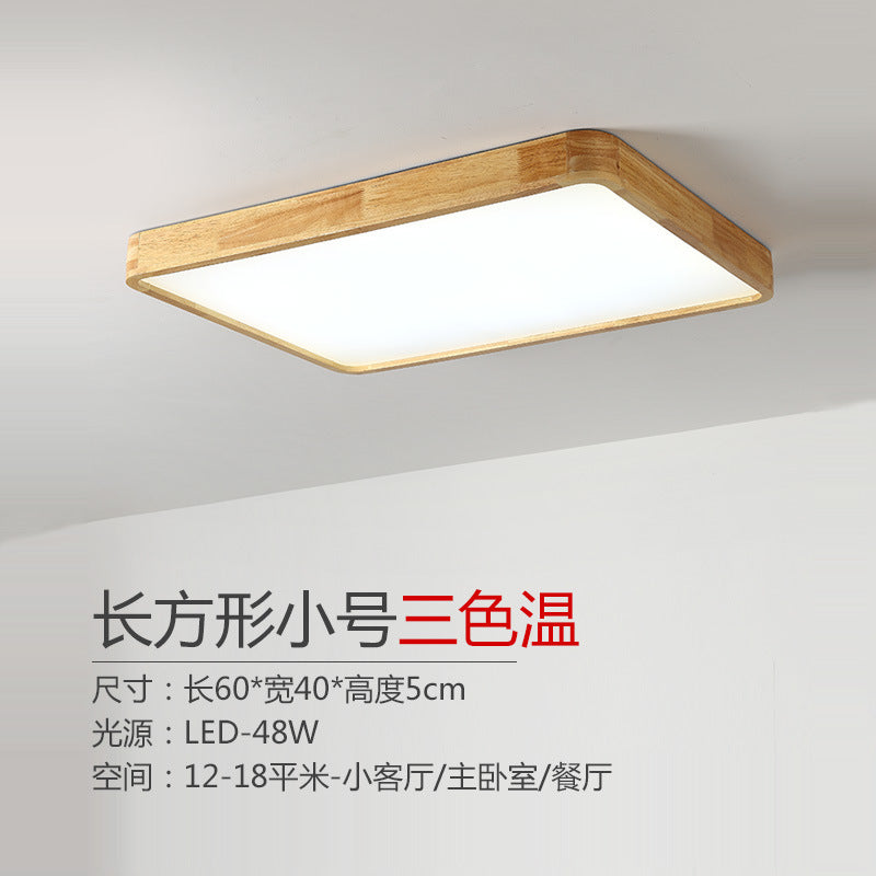 Log led Ceiling Lamp Living Room Balcony Tatami Wabi-Sabi Style Japanese Style Wood Art Corridor Nordic round bedroom