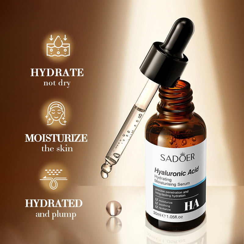 Hyaluronic Acid Hydrating Moisturizing Serum SADOER Skin rejuvenation and moisturizing essence liquid cross-border wholesale