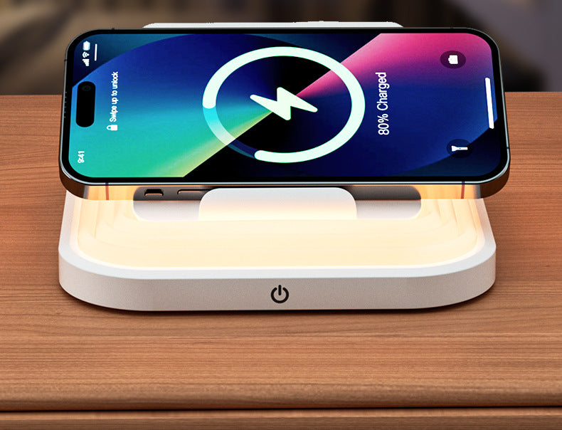 Source manufacturer eye protection reading night light15W Mobile Phone Wireless Charging Table Lamp Folding Gift Atmosphere Lamp Wholesale
