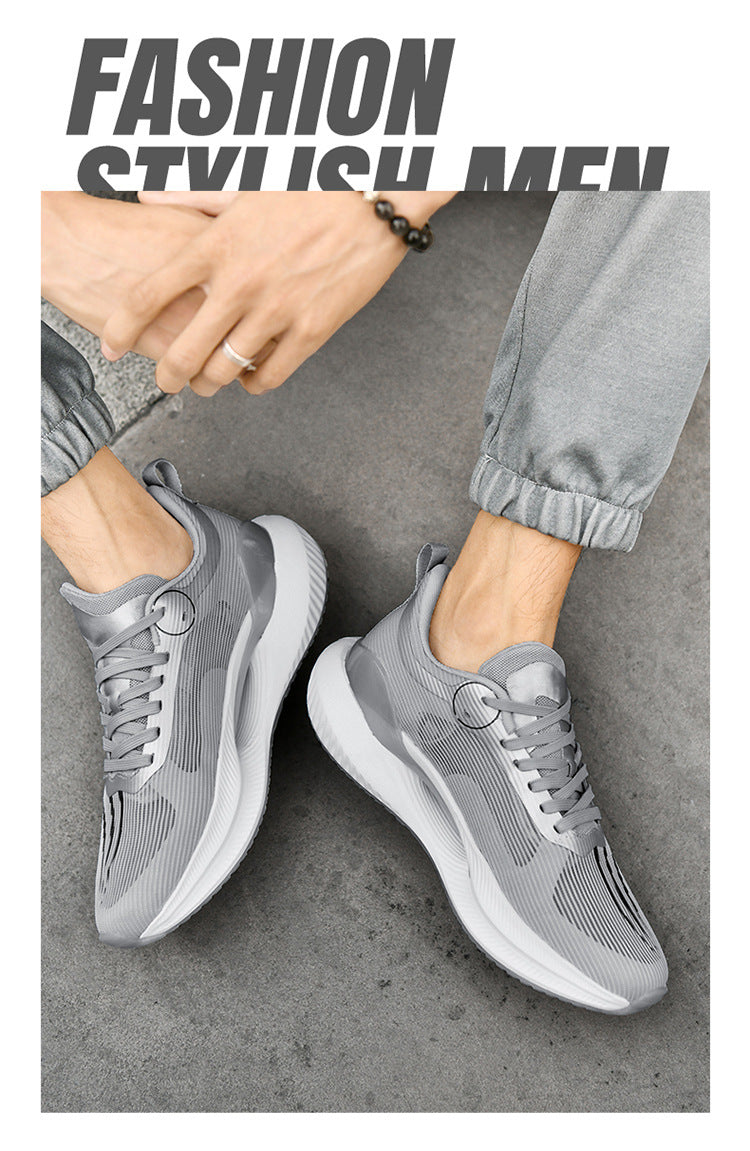 Sports Shoes2025Summer new men's shoes breathable mesh shoes soft sole lightweight running shoes shock-absorbing sports shoes