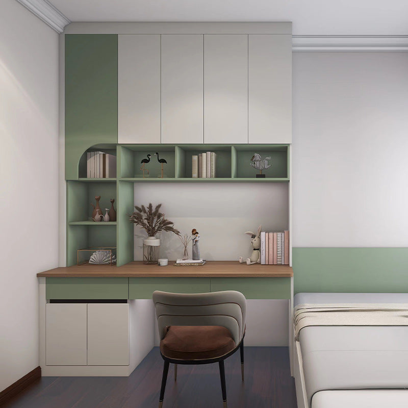 Custom Whole House Wardrobe Bedroom Cream Style Princess One-Door-to-Top Wardrobe Wine Cabinet Entryway Shoe Cabinet Custom Cloakroom