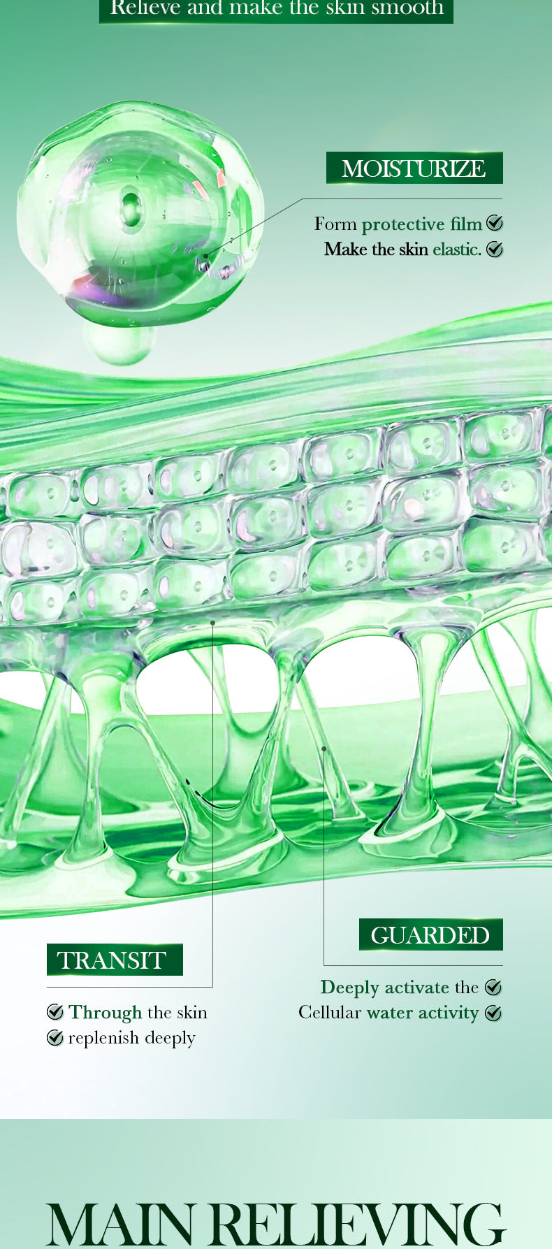 Skin Rejuvenation and Brightening Serum SADOER Moisturizing and Hydrating Essence Gel Cross-Border Wholesale