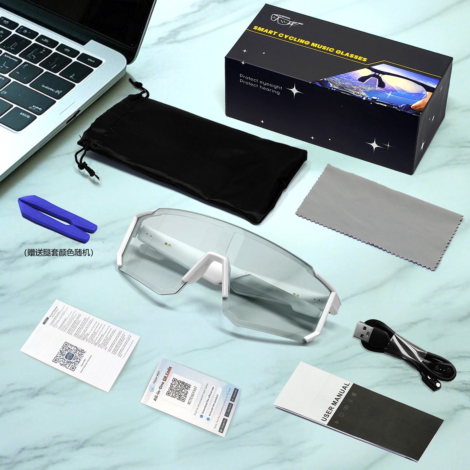 QY01 Pro1Bluetooth Glasses AI Translation Bluetooth Call Music Playback Outdoor Cycling Sports Glasses