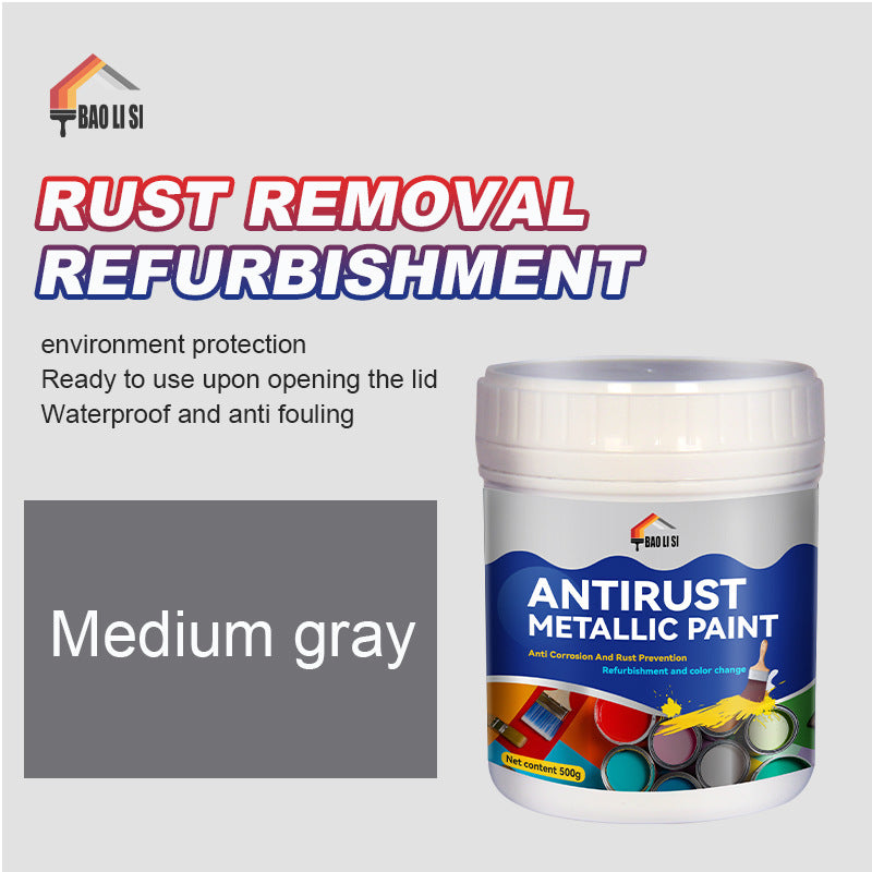 Color Metal Paint Iron Art Steel Structure Color Steel Tile Renovation Color Change Water-Based Industrial Latex Paint Anti-Rust Paint