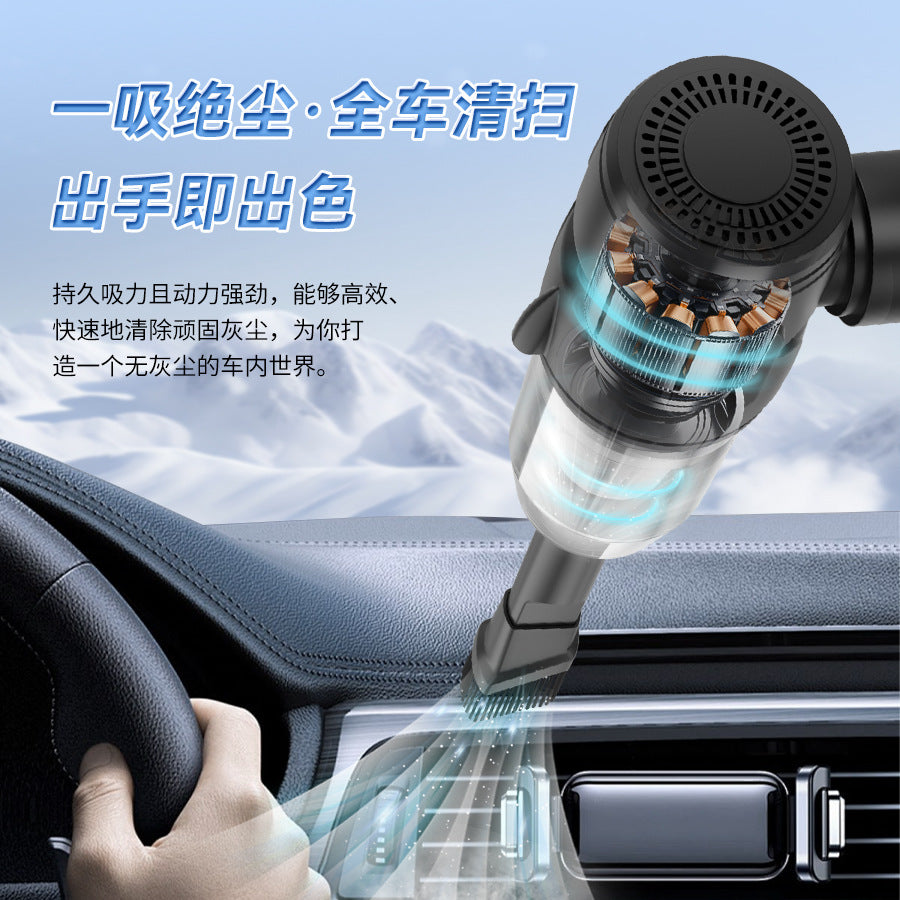Mini Car Vacuum Cleaner Handheld Wireless Desktop Household Portable Small Large Suction Portable Dual-use Dust Collector