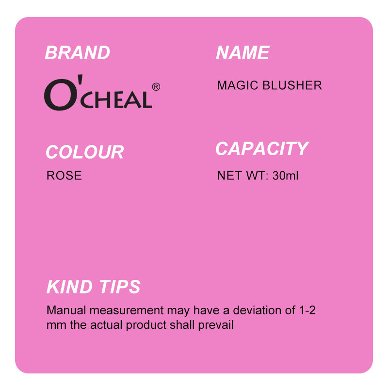 Magic Color Changing Blush Philippines30ml Large Capacity Slightly Tipsy Nude Moisturizing Liquid Blush Matte Liquid Rouge