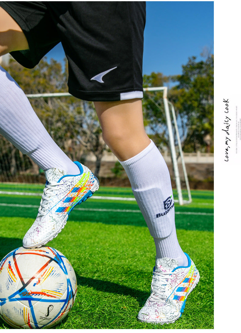 New professional football shoes for men and women AG Spike TF Broken Nail Youth Student Grassland Competition Training Shoes