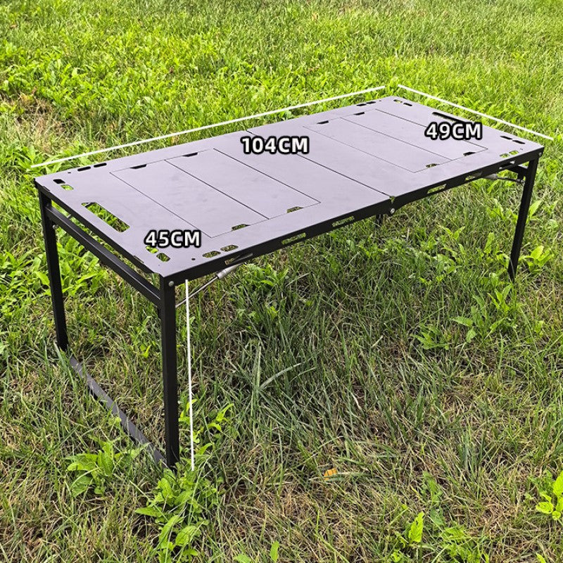 Camping Table Two Units IGT Hydraulic Rod Tactical Table Folding Tea Table Multifunctional Detachable Barbecue Table Outdoor