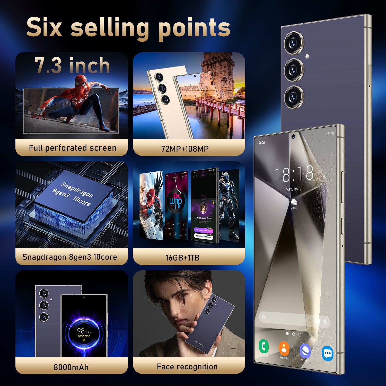 2025Exclusive Supply C24 Pro Large Screen Smartphone16+1T Android Phone Source Factory(Popular)