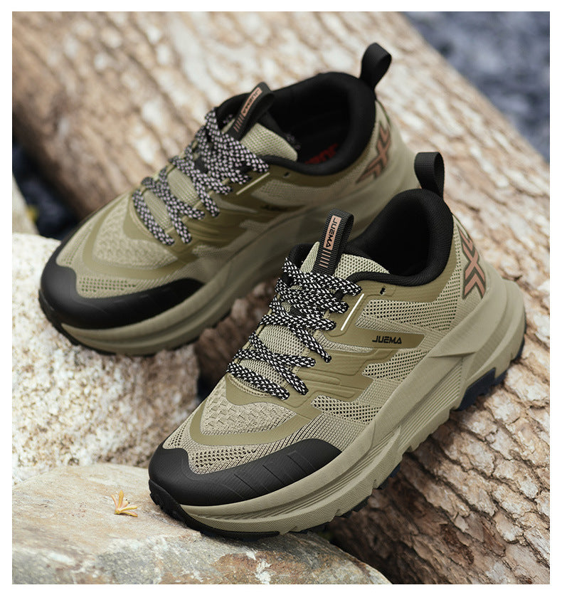 Large Size Men's Running Shoes Wear-Resistant Non-Slip Outdoor Hiking Shoes Breathable Versatile Shock Absorption High-Quality Sports Shoes