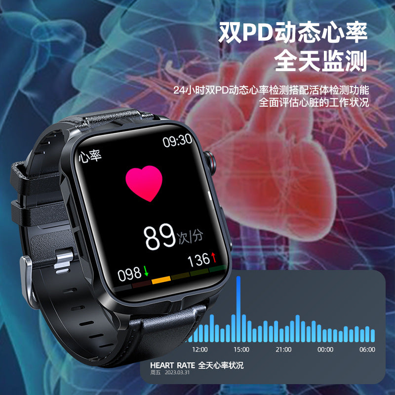 tk11p Smart Watch Electrotherapy ECG Blood Sugar Health Monitoring Watch nfc Relatives and Friends Care Body Temperature Measurement Watch