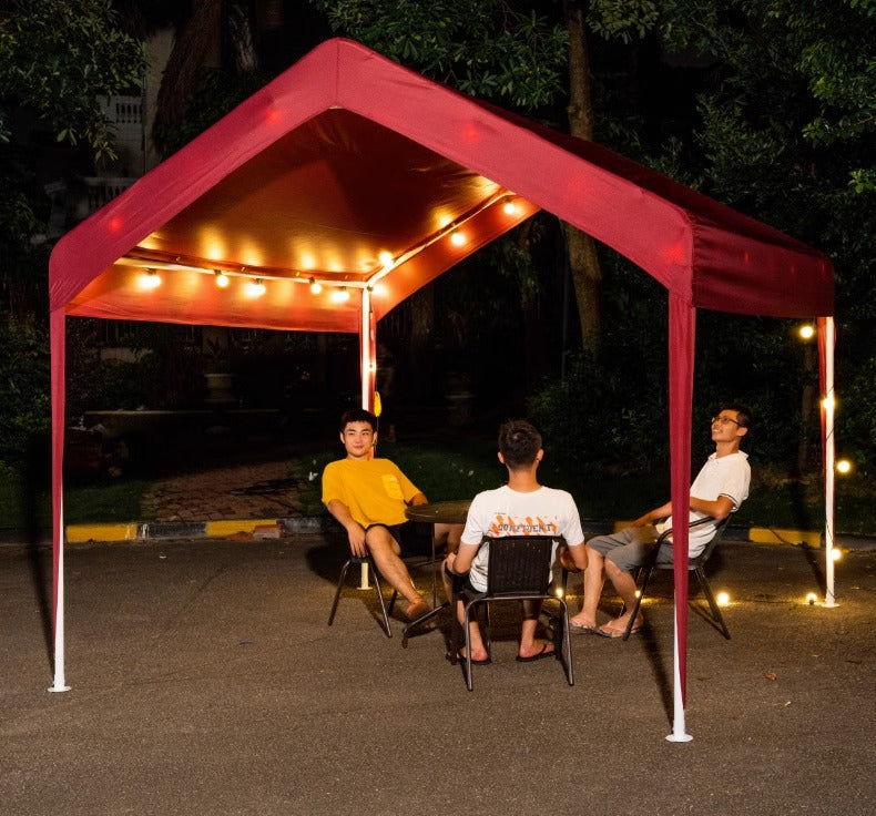 Night Market Stall Internet Celebrity Tent Courtyard Outdoor Foldable Advertising Rainproof Sunshade Four-Corner Umbrella Parking Shed
