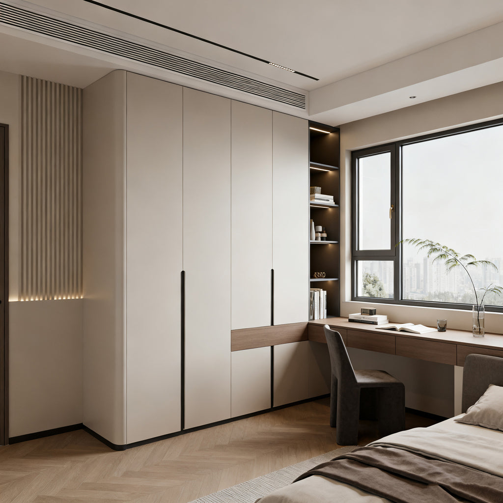Whole House Custom Honeycomb Aluminum Alloy Wardrobe Integrated Modern Simple Large Capacity Closet Cloakroom Overall Design
